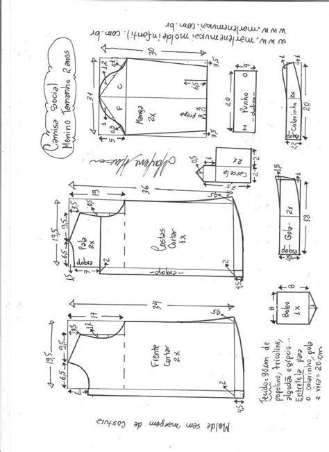 Colete Social DIY Marlene Mukai Molde Infantil Shirt Sewing