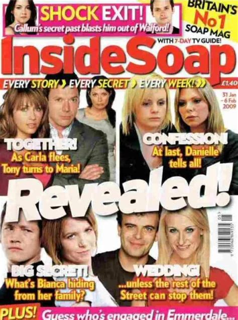 Inside Soap Tristan Gemmill Jennifer Metcalfe Michelle Keegan