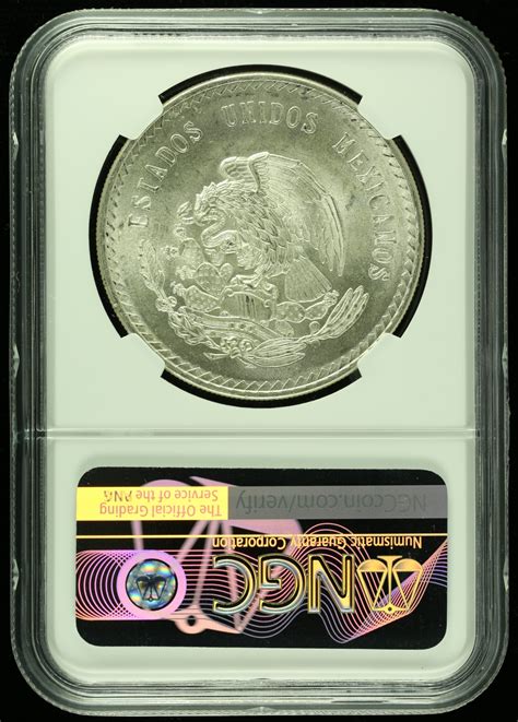 Modern Silver Minors 5 Pesos 1947 Mo NGC MS65 0116728 World