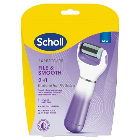 Scholl ExpertCare File and Smooth 2-in-1 Electronic Foot File System