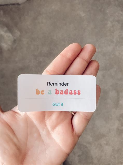 Reminder Be A Badass Sticker Reminder Sticker Funny Sticker Etsy