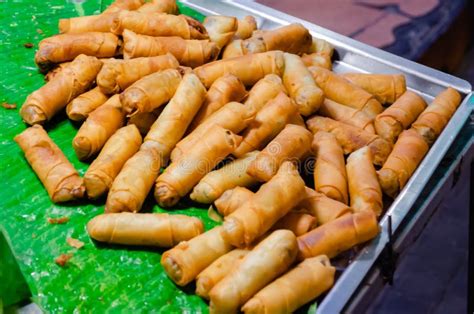 Spring Roll Fries A Traditional Asian Dish From Japan China