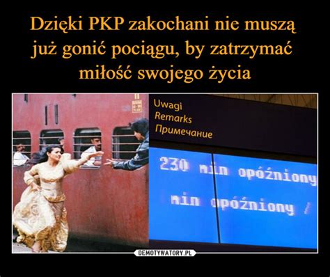 Dzi Ki Pkp Zakochani Nie Musz Ju Goni Poci Gu By Zatrzyma Mi O