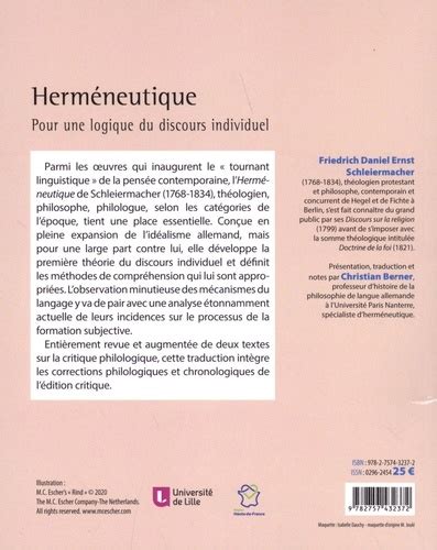 Herméneutique Pour Une Logique Du Discours De Friedrich