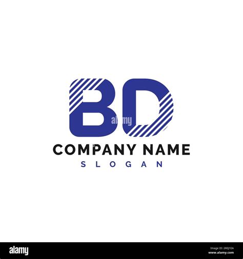 Bd Logo Design Bd Letter Logo Icon Vector Illustration Vector Stock