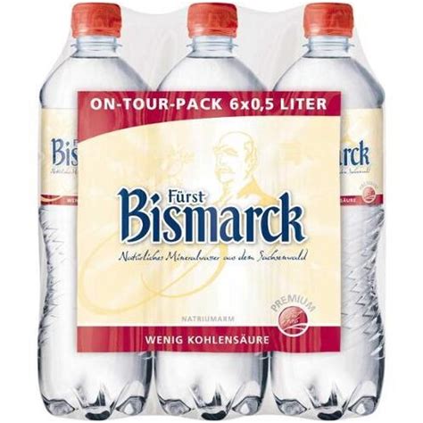 Fürst Bismarck Mineralwasser wenig Köhlensäure 6x0 5l Lebensmittel