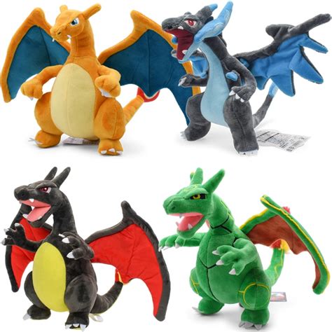 Pok Mon Brilhante Mega Charizard Brinquedos De Pel Cia Macios Bonecas