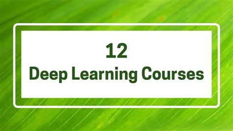 Best Courses To Learn Deep Learning [beginner Advanced Level]