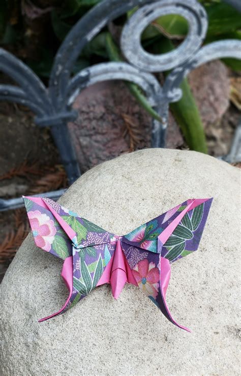 Origami Colorful Butterfly Paper Handmade Art Japanese - Etsy