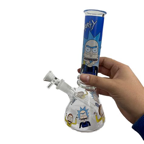 Bong De Vidro Rick And Morty AB51 Moon One Tabacaria Atacado Sua