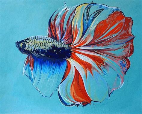 Betta Fish Painting By Aleksandar Lukic Saatchi Art Surreal Art