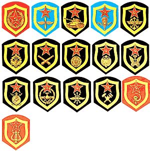 Эмблемы родов войск Русской Армии XX век. Советская Армия 1988-91(93)г.