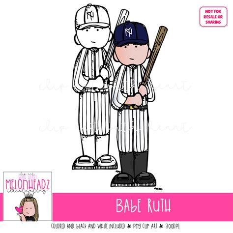 Babe Ruth Clip Art Melonheadz