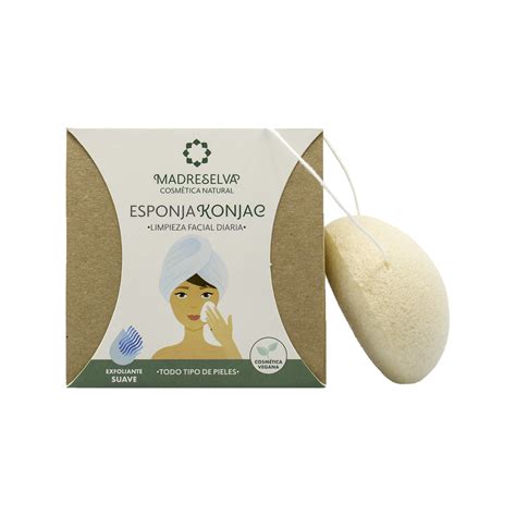 Esponja De Konjac Natural Taller Madreselva Facial