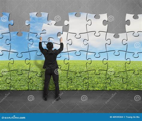 Assembling Puzzles Royalty Free Stock Photo CartoonDealer 41062395