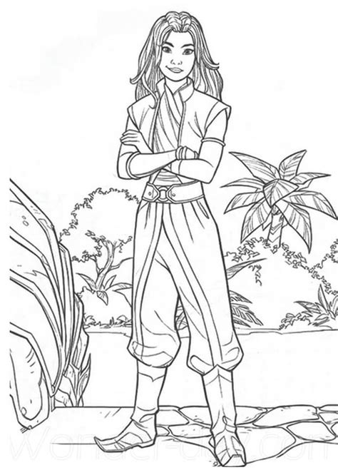 Raya And The Last Dragon 1 Coloring Page Free Printable Coloring