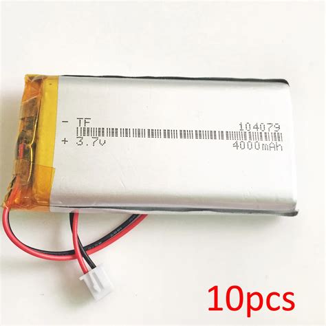 Pcs V Mah Polymer Lithium Lipo Rechargeable Battery Jst