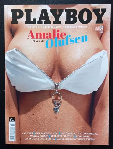 PLAYBOY CZ VERSION April 4 2024 Elon Musk Amalie Olufsen Girls New