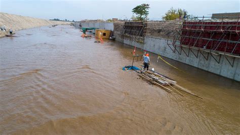 Aguas de la laguna de Choclococha dañaron obras en cauce del río Ica