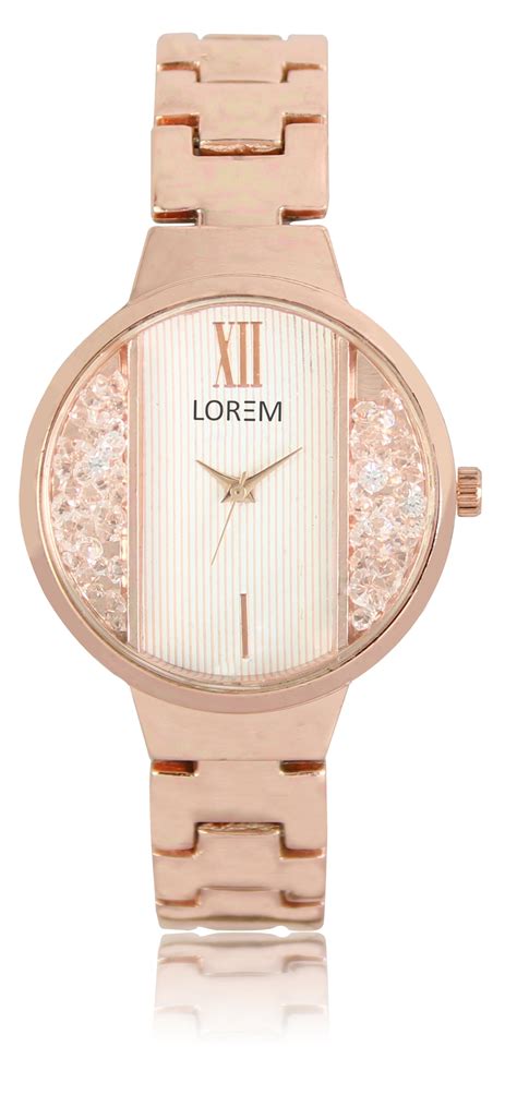 Buy Lr 215 Coper Rose Gold Metal Belt White Dial Coper Rose Gold Cash