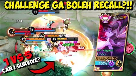 KETIKA TOP GLOBAL CHOU DI KASIH CHALLENGE GA BOLEH RECALL 1 KILL 1