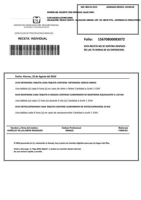 Receta Imss Compress Porn Sex Picture