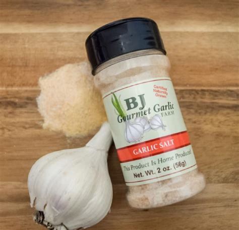 Garlic & Salt in Shaker – BJ Gourmet Garlic Farm