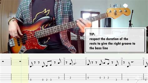 Gorillaz Feel Good Inc Bass Cover Play Along Tab Score Youtube