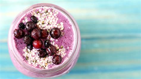 Wild Blueberry Banana Hemp Smoothie Wild Blueberries