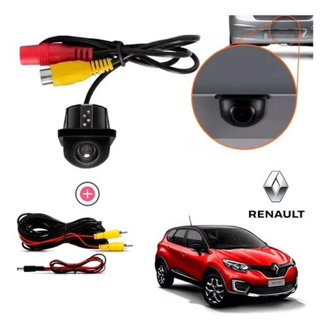 Câmera De Ré Hd Renault Captur Colorida Linhas | Parcelamento sem juros