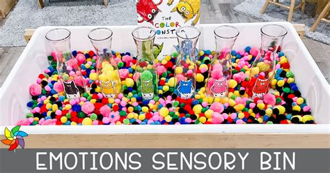 Emotions Sensory Bin for Big Feelings - Play to Learn Preschool