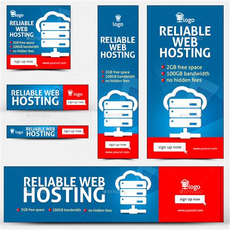 Web Hosting Banners by doto | GraphicRiver