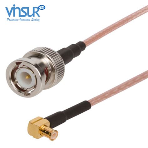 Bnc Straight Male To Mcx Right Angle Male Rg 316 Cable Assembly Vinsur Rf Coaxial