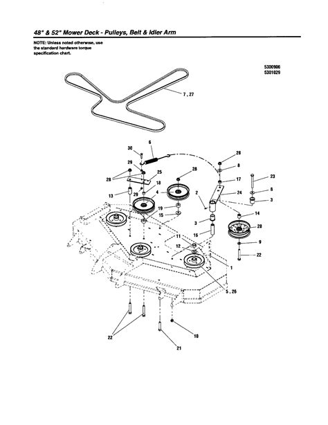 Snapper 52 Inch Deck Belt Diagram