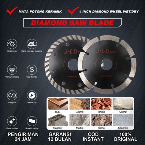 Jual Mata Potong Keramik Basah Kering Inch Diamond Wheel Wet Dry