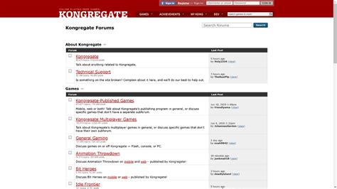 Forums | Kongregate Wiki | Fandom