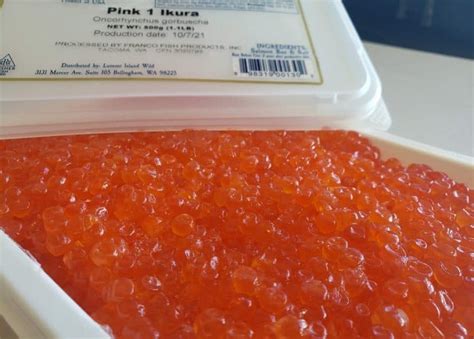 Ikura Pink Salmon Roe Lummi Island Wild