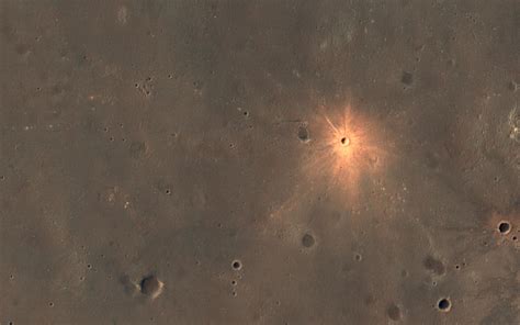 A New Impact Crater With Bright Ejecta Nasa Mars Exploration