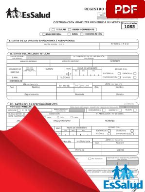 Todos Los Formularios Essalud Formularios Per