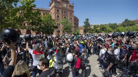 Los Motoristas Se Concentran Para Pedir Mayor Seguridad En Las