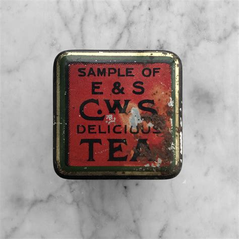 Vintage Cws Tea Sample Tin Uk Uk