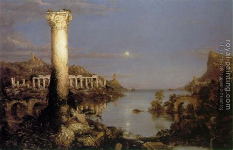 The Course Of The Empire Desolation By Thomas Cole Oil Painting