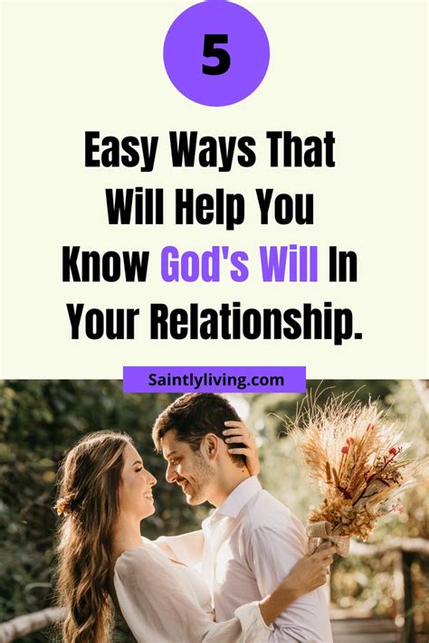 5 Simple Ways To Easily Discern Gods Will In Your Relationship Prior