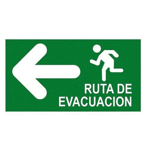 Se Alizaci N Ruta De Evacuaci N Izquierda X Cm Sigel