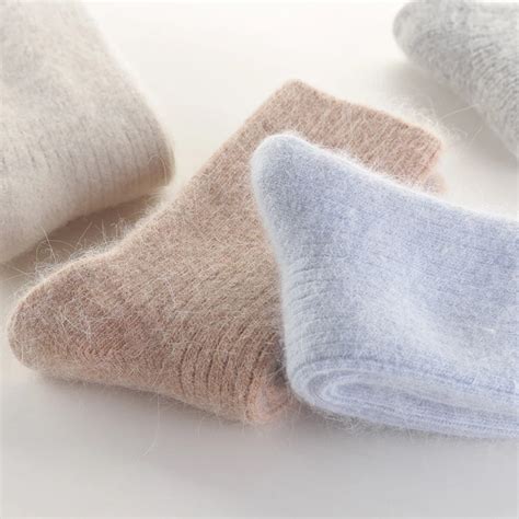 Chaussettes Thermiques Pour Femmes En Laine Et Angora Chaussette