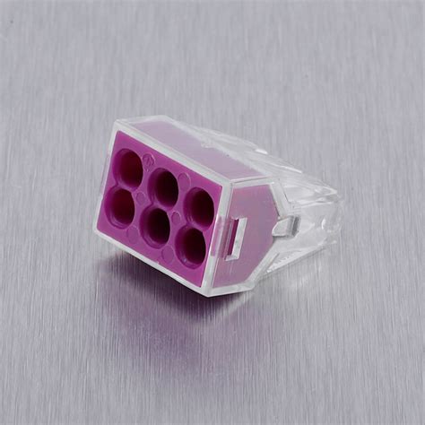 Pa66 Purple Waterproof Wire Connecter Connectors Wire Electric Quick