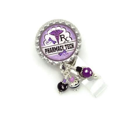 Pharmacy Tech Badge Reel Badge Reel Pharmacy Badge Reel Etsy