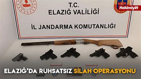 Elazığ da Ruhsatsız Silah Operasyonu