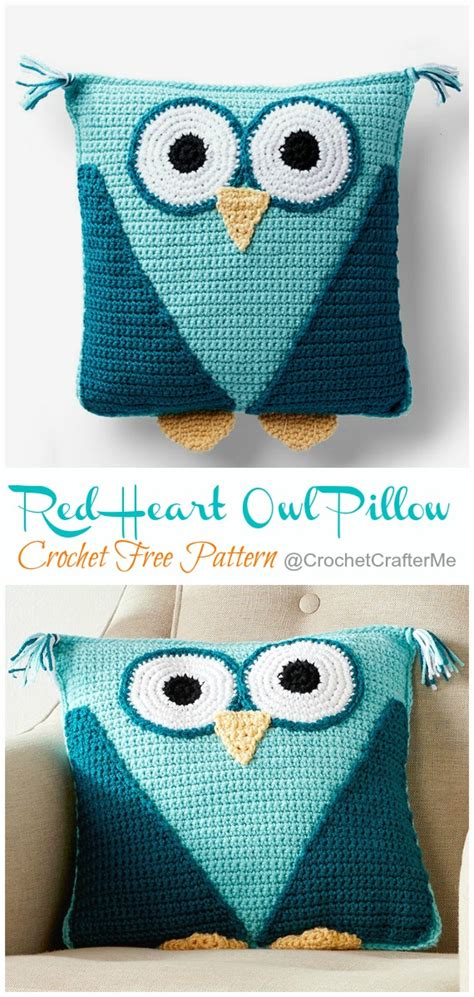 Huggable Owl Pillow Crochet Free Patterns