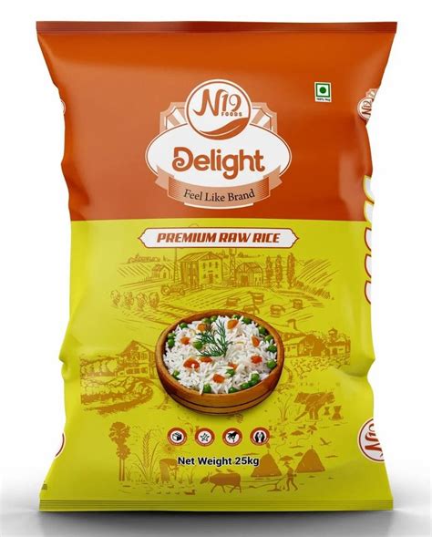 Kg Delight Premium Sona Masoori Raw Rice Packaging Type Pp Bag At